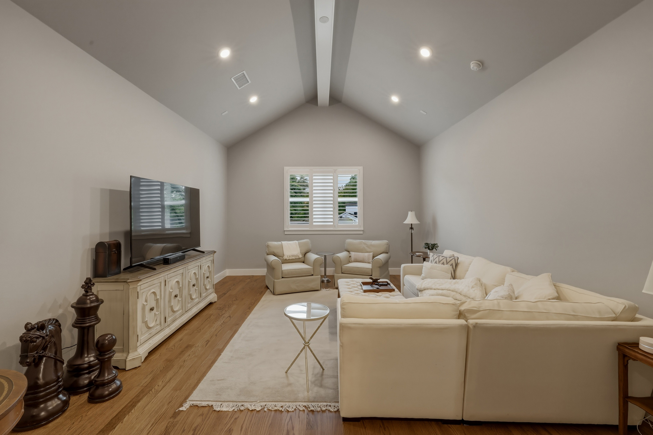 Upstairs game and media room