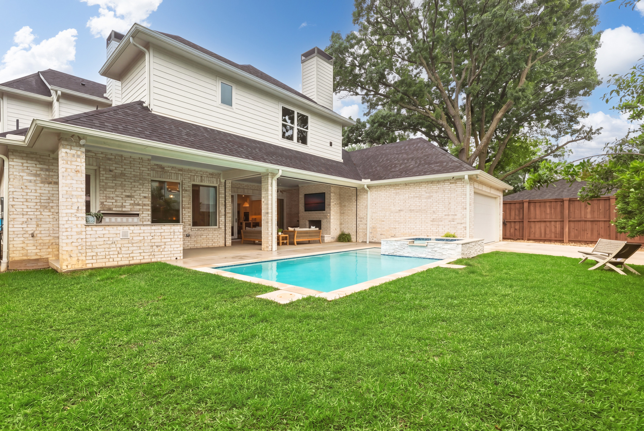 Pool from yard