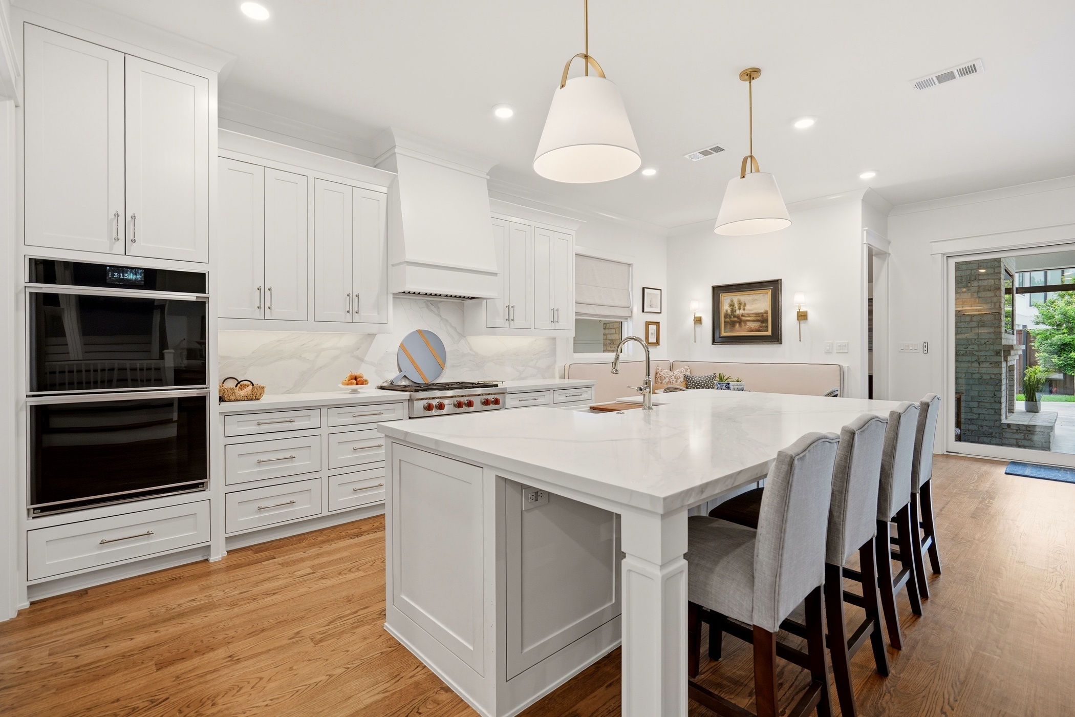 Chef's kitchen with oversized island