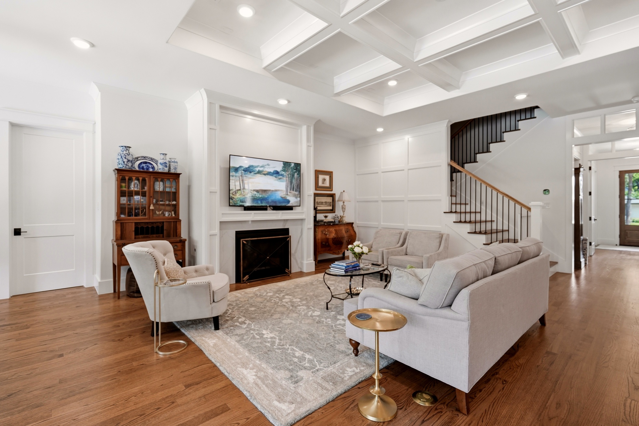 Great room and staircase